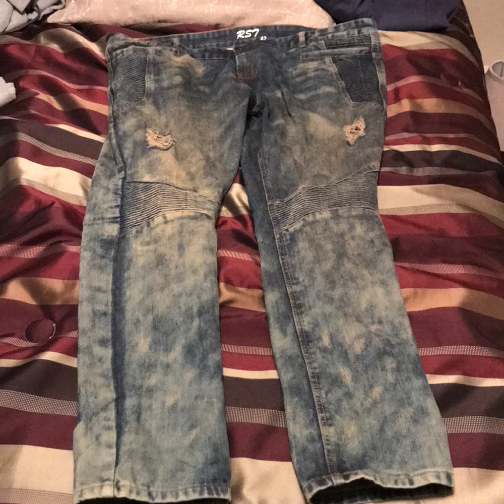 Slim fit biker jeans